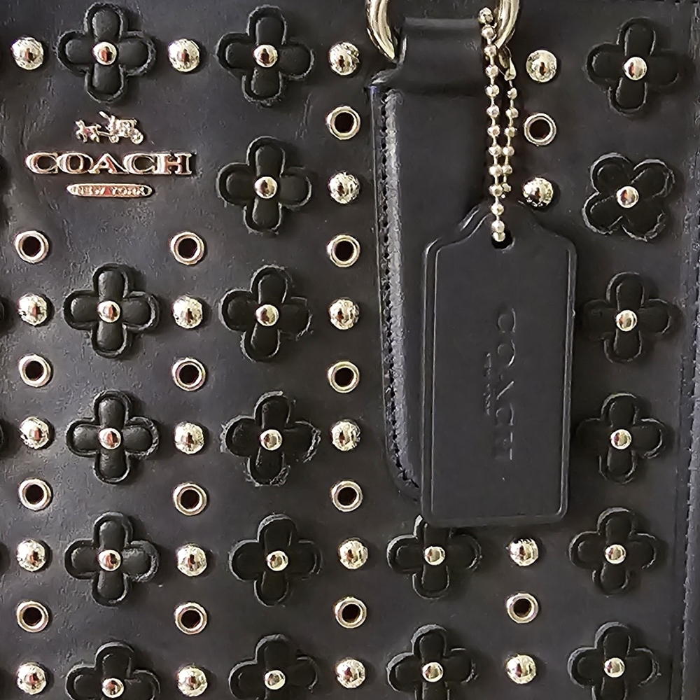 Coach Crosby Floral Rivets Mini Tote - Picture 14 of 15